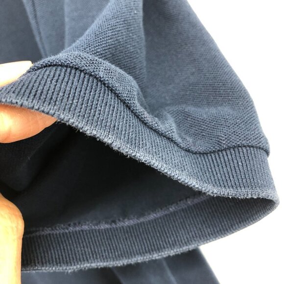 Gucci Men's Leather Collar Midnight Navy Short Sleeve Polo T- Shirt size L - Picture 10 of 16